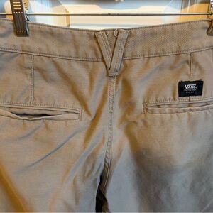 Vans Authentic Chino Relaxed Khaki Tan Pants Straight Cotton Skater 30x29